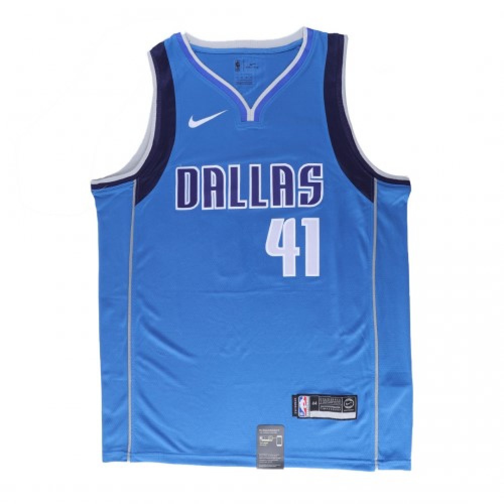 Men's Dallas Mavericks Dirk Nowitzki #41 Royal Swingman Jersey - Icon Edition-Pro Kit Vault | Brand New 26/27 Sports Jerseys